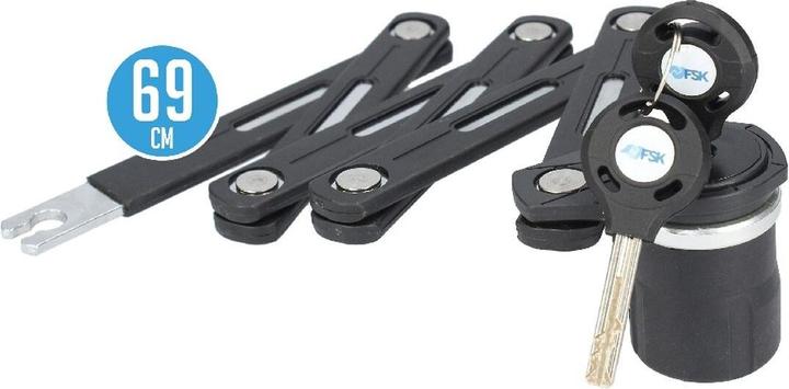 Produktbild FSK Kabel mit Vorhängeschloss 69 cm (69 cm)