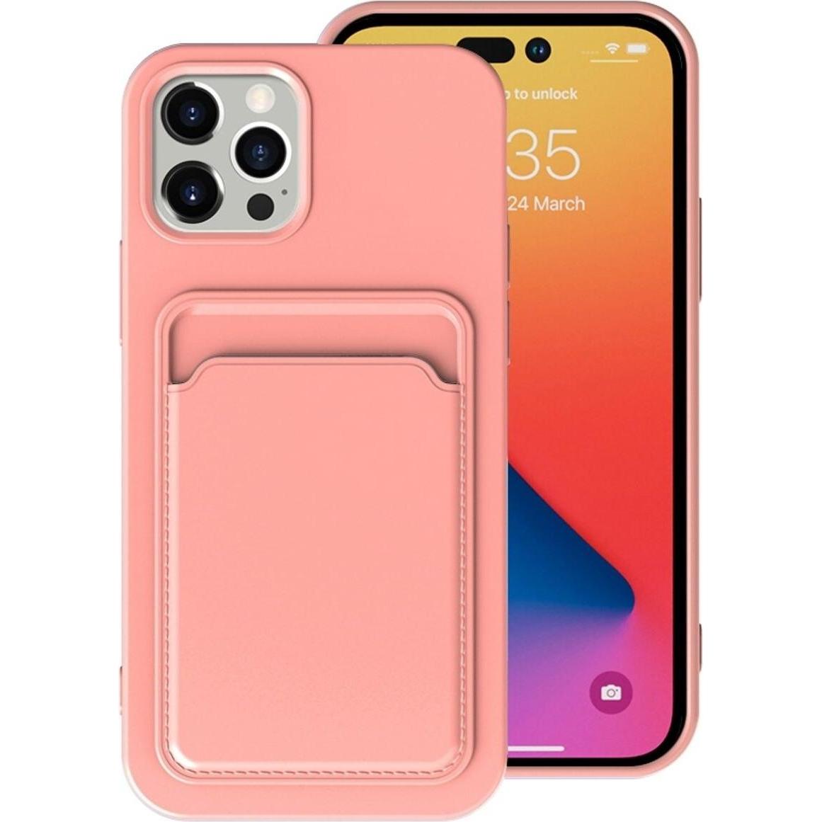 König Design Hülle Handy Schutz für Apple iPhone 14 Serie Case Cover Bumper Kartenfach Etuis (Apple iPhone 14 Pro), Smar...