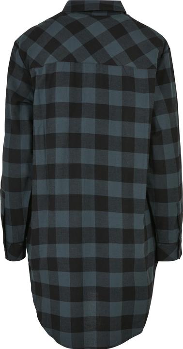 Actual product image Urban Classics Ladies Oversized Check Flannel Shirt Dress (XS)