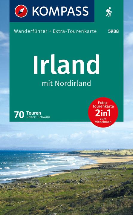 Image du produit Guide de randonnée Irlande et Irlande du Nord, 70 itinéraires avec carte supplémentaire