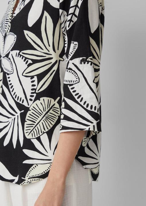 Produktbild S.Oliver Bluse Bluse aus Leinenmix mit 3/4-Ärmeln (32)
