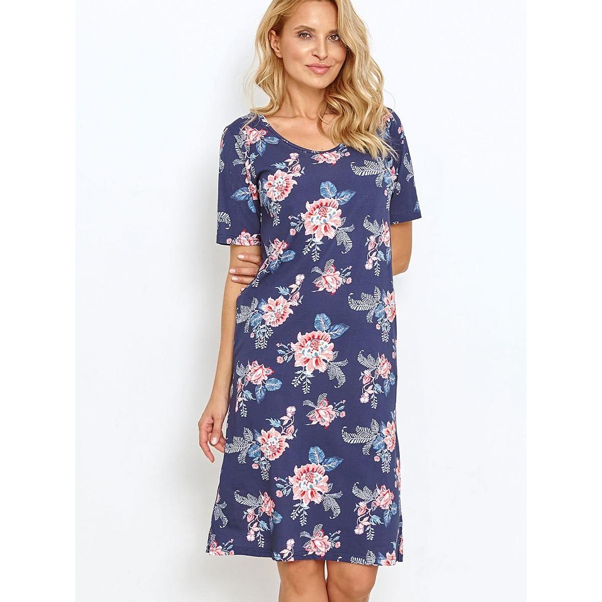 Taro, Damen, Pyjama, Nachthemd, Blau, (S)