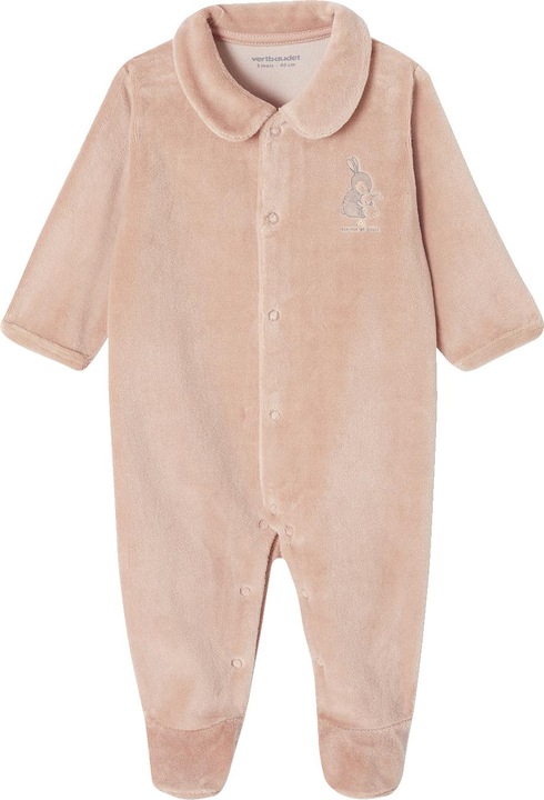 Actual product image Vertbaudet 2er-Pack Baby Samtstrampler mit Bio-Baumwolle (62)