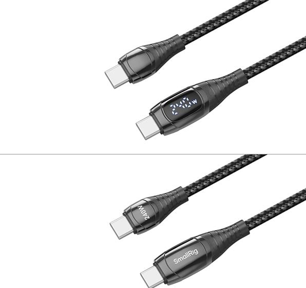 Image du produit SmallRig 240W Power Cable with Led Display 5113 (1 m, USB 3.1, 240 W)