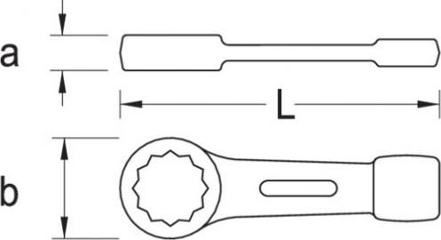Actual product image Gedore 306 38 Impact ring spanner 38 mm (38 mm)