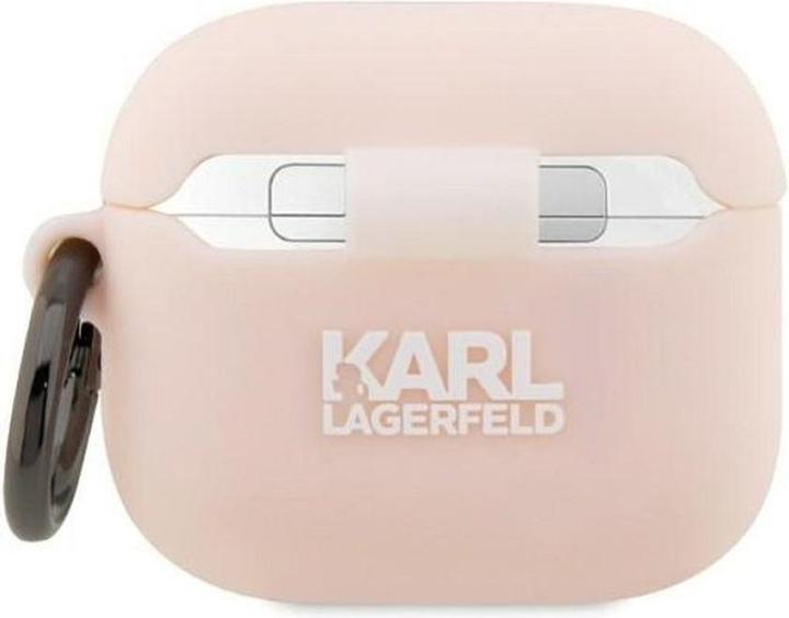 Produktbild Karl Lagerfeld KLA3RUNCHP AirPods 3 cover pink/pink Silicone Choupette Head 3D (Kopfhörer Hülle)