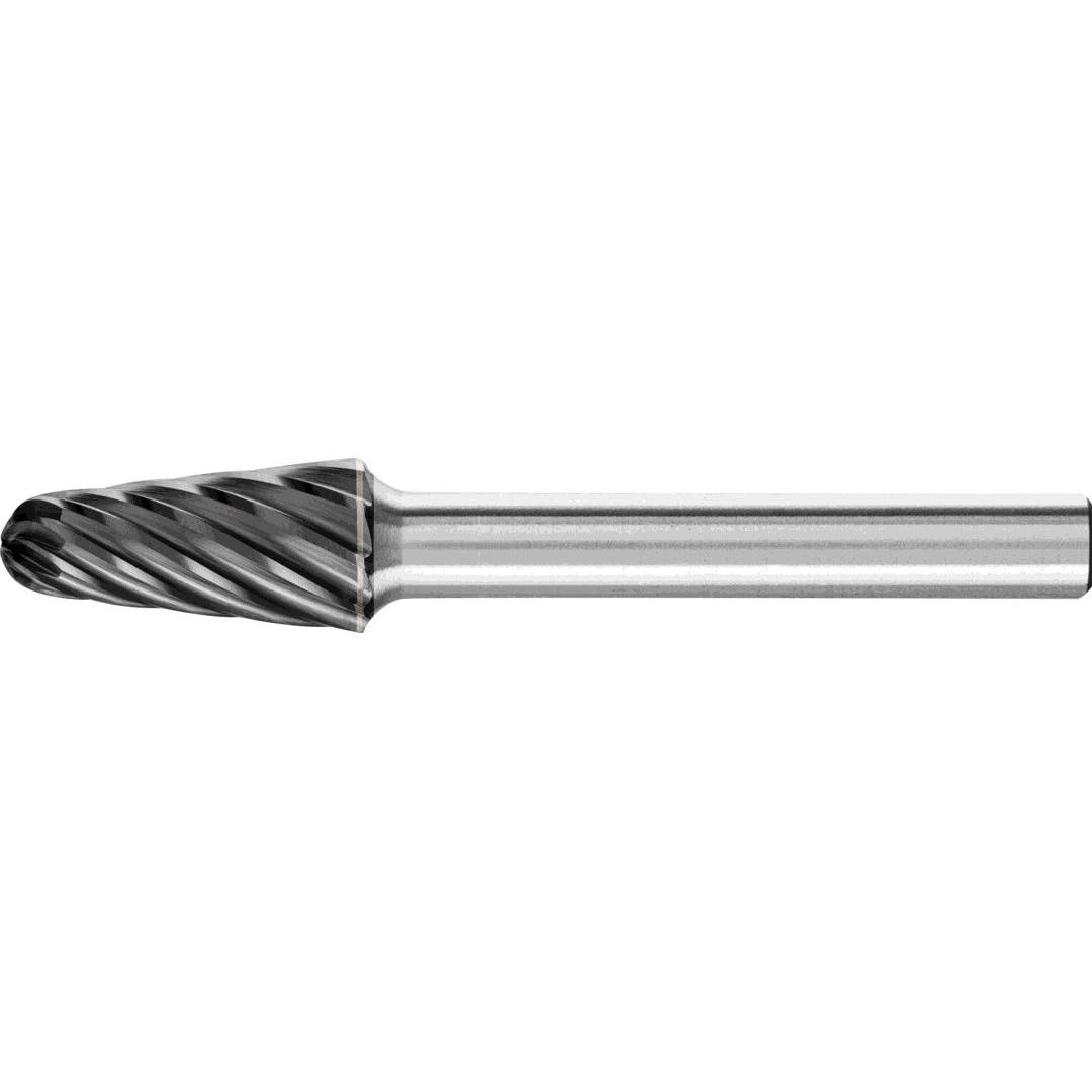 Pferd, Fräser, Hartmetall Hochleistungsfrässtift INOX Rundbogen KEL Ø 10x20mm Schaft-Ø 6 mm HICOAT Edelstahl