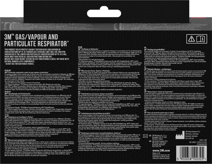 Image du produit 3M Masque de peinture par pulvérisation 4255 (A2P3, 1 x)