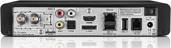 Image du produit Vu+ Solo SE V2 1x DVB- C/T2, Dual Tuner, 512MB Flash, black (2x DVB-C/T)