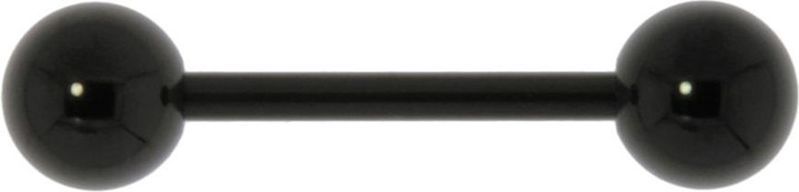 Produktbild Bijouteria Zungenpiercing (PVD Beschichtung (schwarz), Chirurgenstahl 316L)