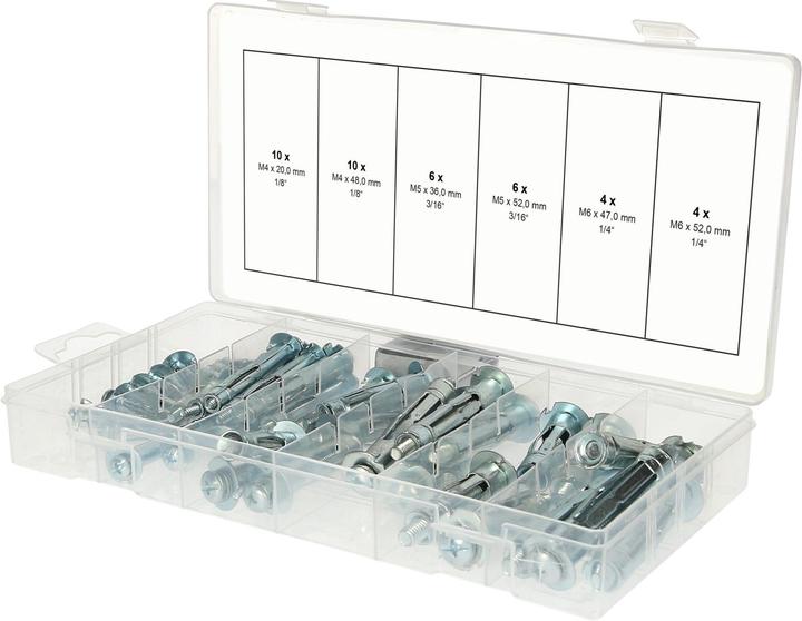 Produktbild KS Tools Sortiment Spreiz- und Ankerdübel (40 Stk.)