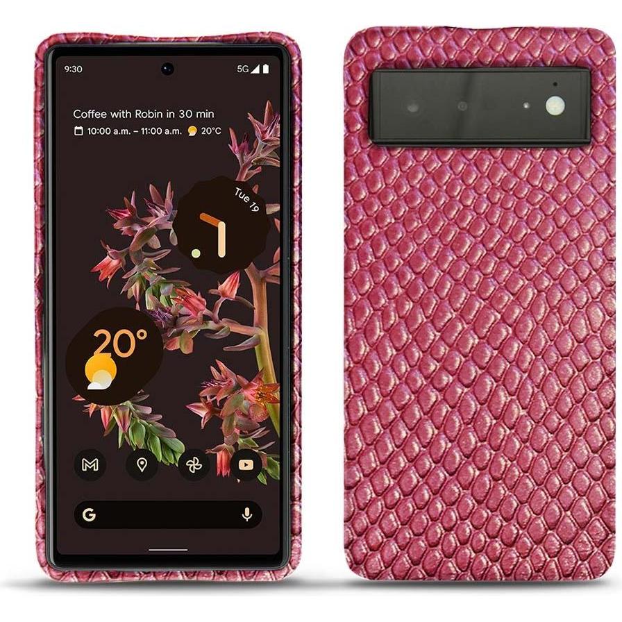 Noreve Lederschutzhülle (Google Pixel 6), Smartphone Hülle, Rosa