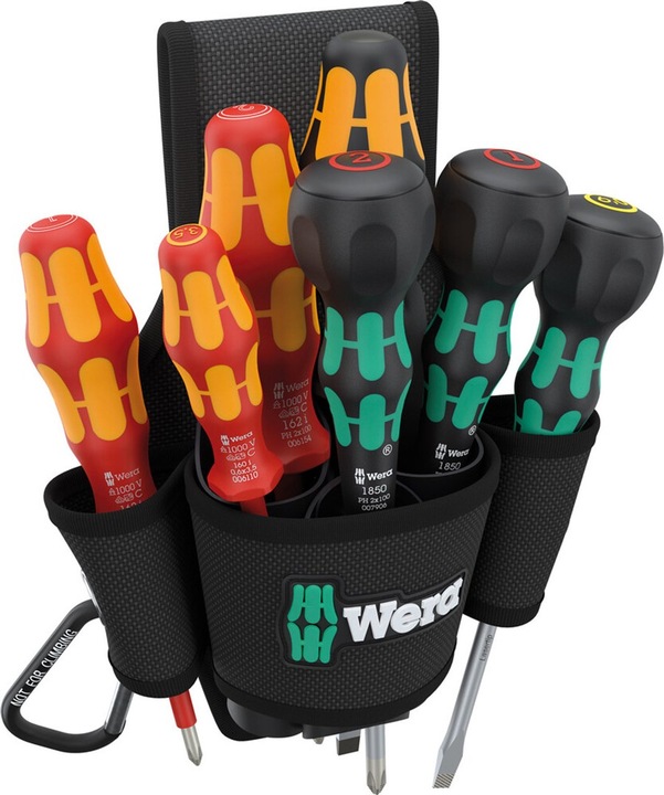 Produktbild Wera 9621 Gürteltasche Set 2 (Schlitz, Phillipps-Kreuzschlitz (PH))