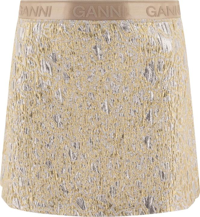 Image du produit GANNI Gold and silver miniskirt (34)