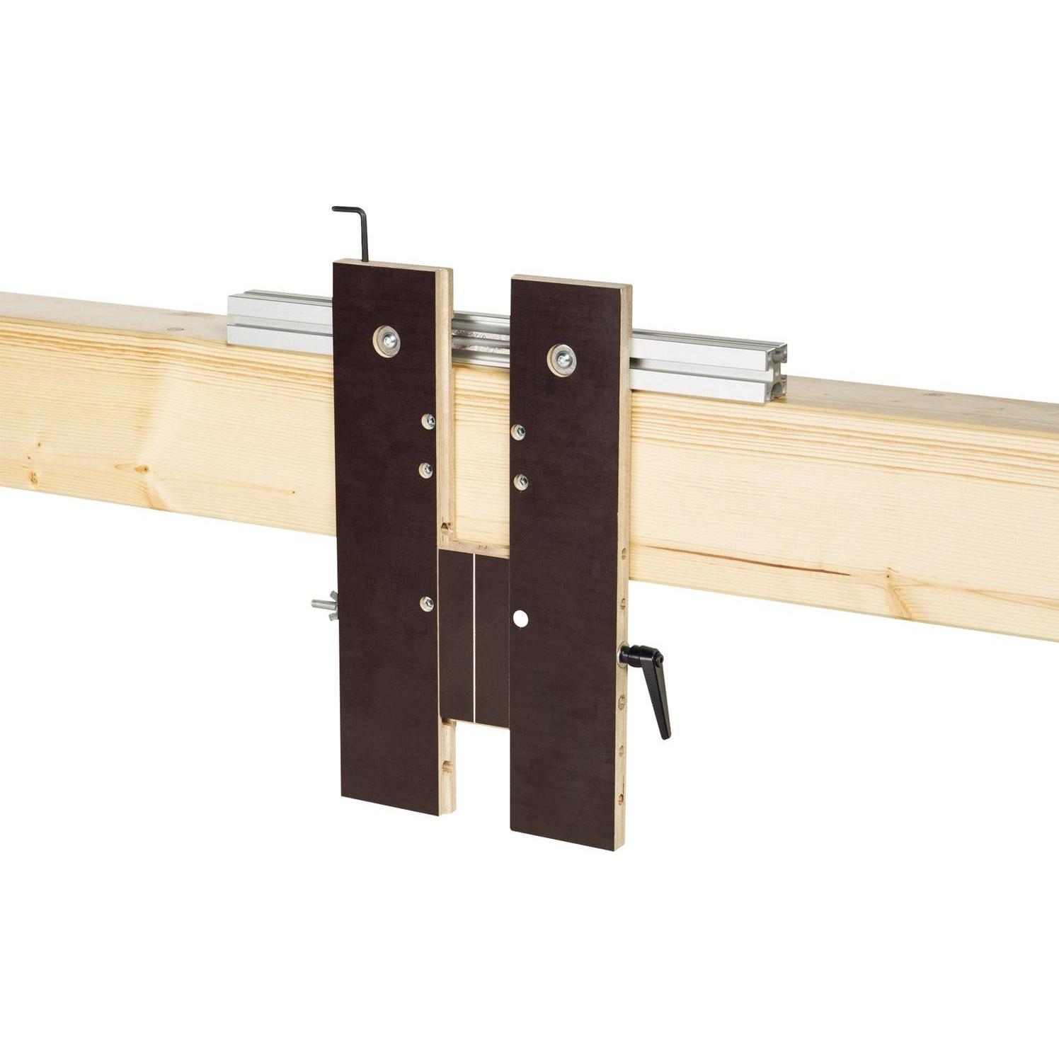 Pitzl, Baubeschläge + Holzverbinder, Fräs- und Montagelehre für HVP FM8 aus Alu / Sperrholz, 58000.0000 (1 Stk.)