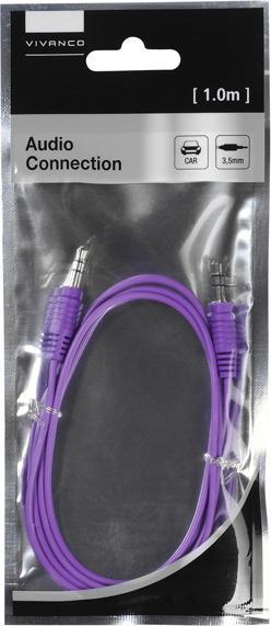 Image du produit Vivanco jack 3,5 mm - jack 3,5 mm (1 m, Jack 3,5 mm (AUX))