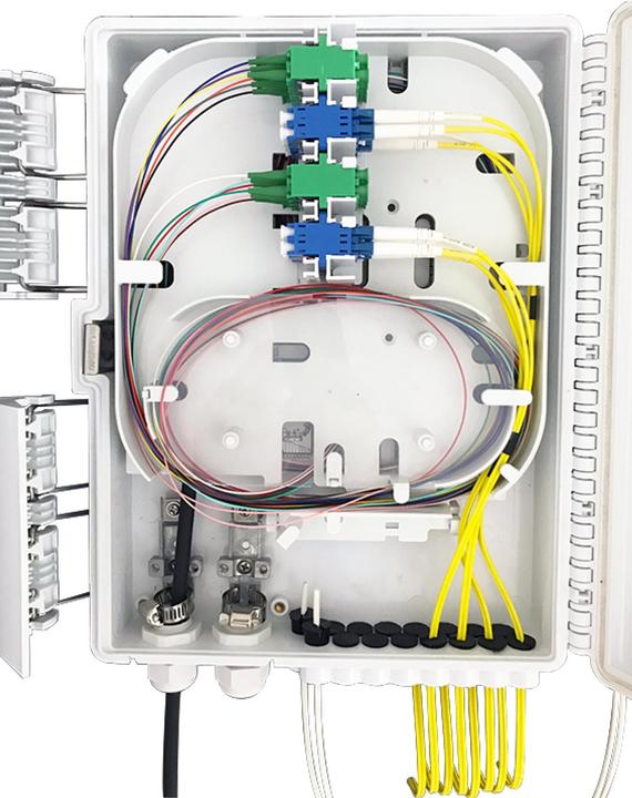 Produktbild EFB Elektronik FTTH IP65 Anschlussbox für 16Fasern, 16Kupplungen und Faserüberlängenaufnahme