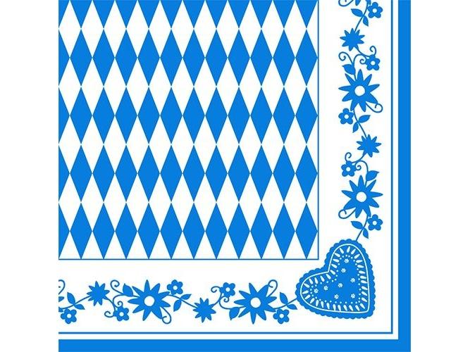 Image du produit Papstar Bayrisch Blau (50 x, 40 x 40 cm)