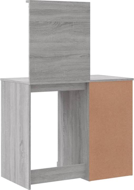 Image du produit VidaXL Coiffeuse avec lampes LED Gris Sonoma 90x42x132,5 (90 x 42 x 132.5 cm)