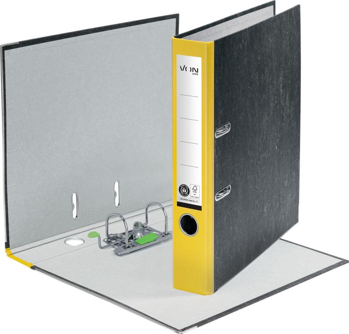 Produktbild von Ordner 5 cm, Gelb (A4, 50 mm, 1 Stk.)