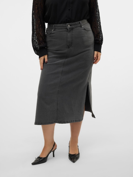Actual product image Vero Moda VMCSERENA High waist long skirt denim skirt (46)
