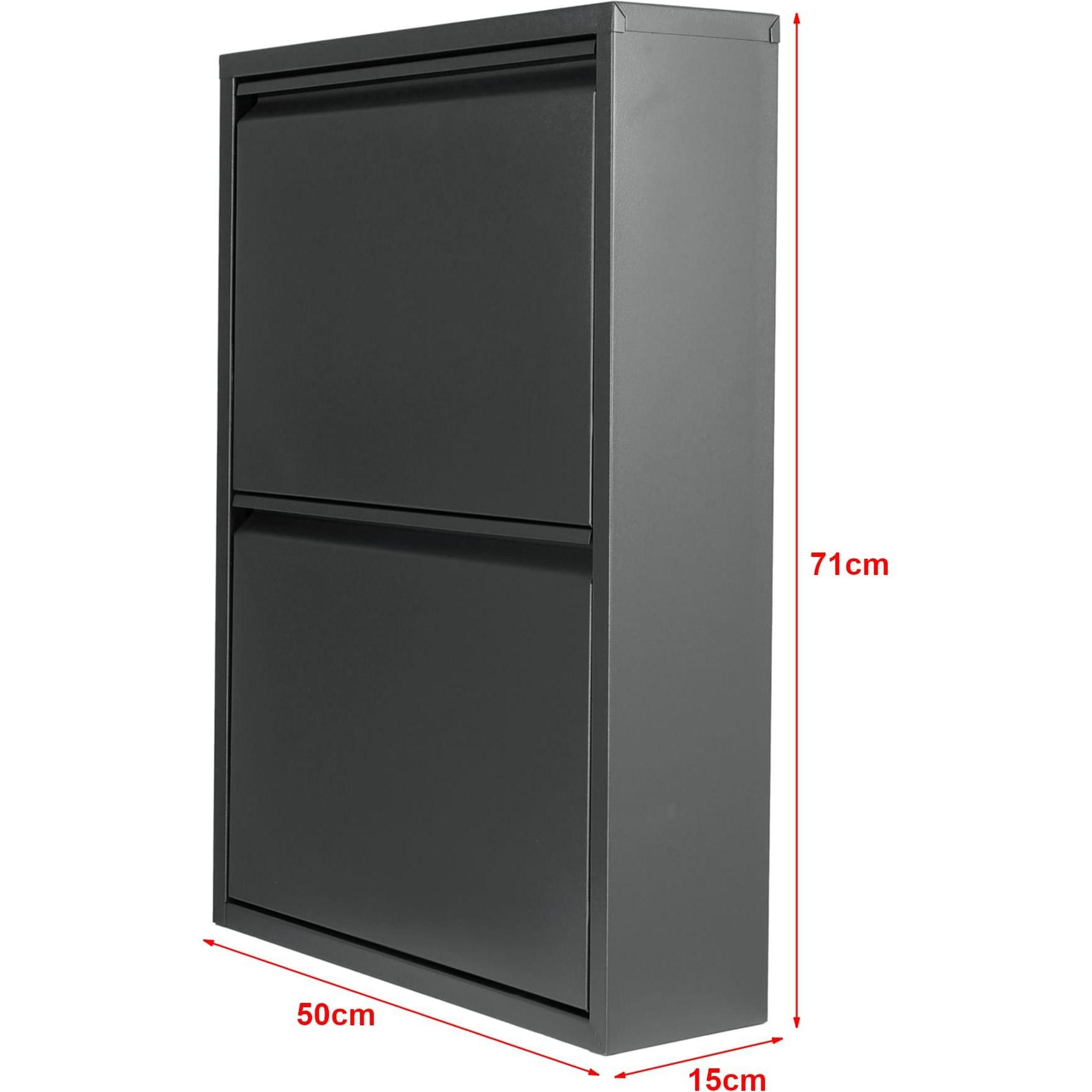 Thumbnail - En.Casa, Schuhschrank, Sokndal (72 x 50 x 15 cm)