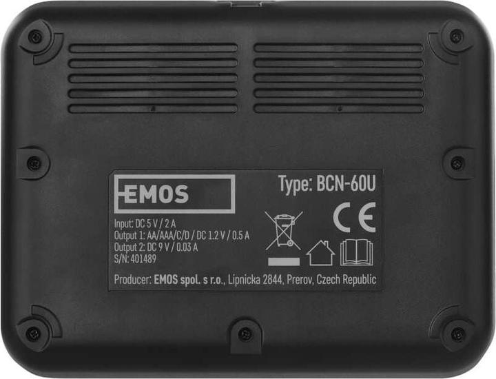 Produktbild Emos Akku-Ladegerät BCN-60U (1 Stk., C, D, AA, AAA, Ladegerät inkl. Akku)