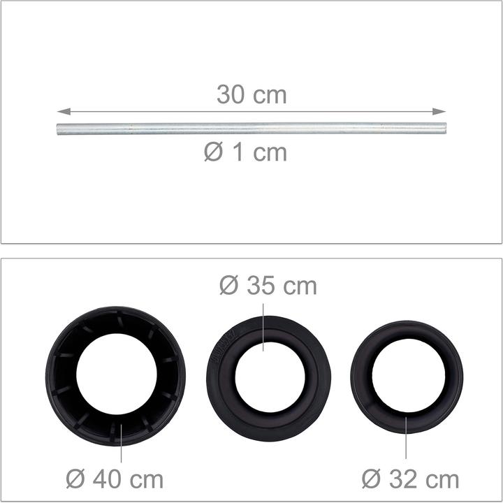 Actual product image Relaxdays Ground sleeve