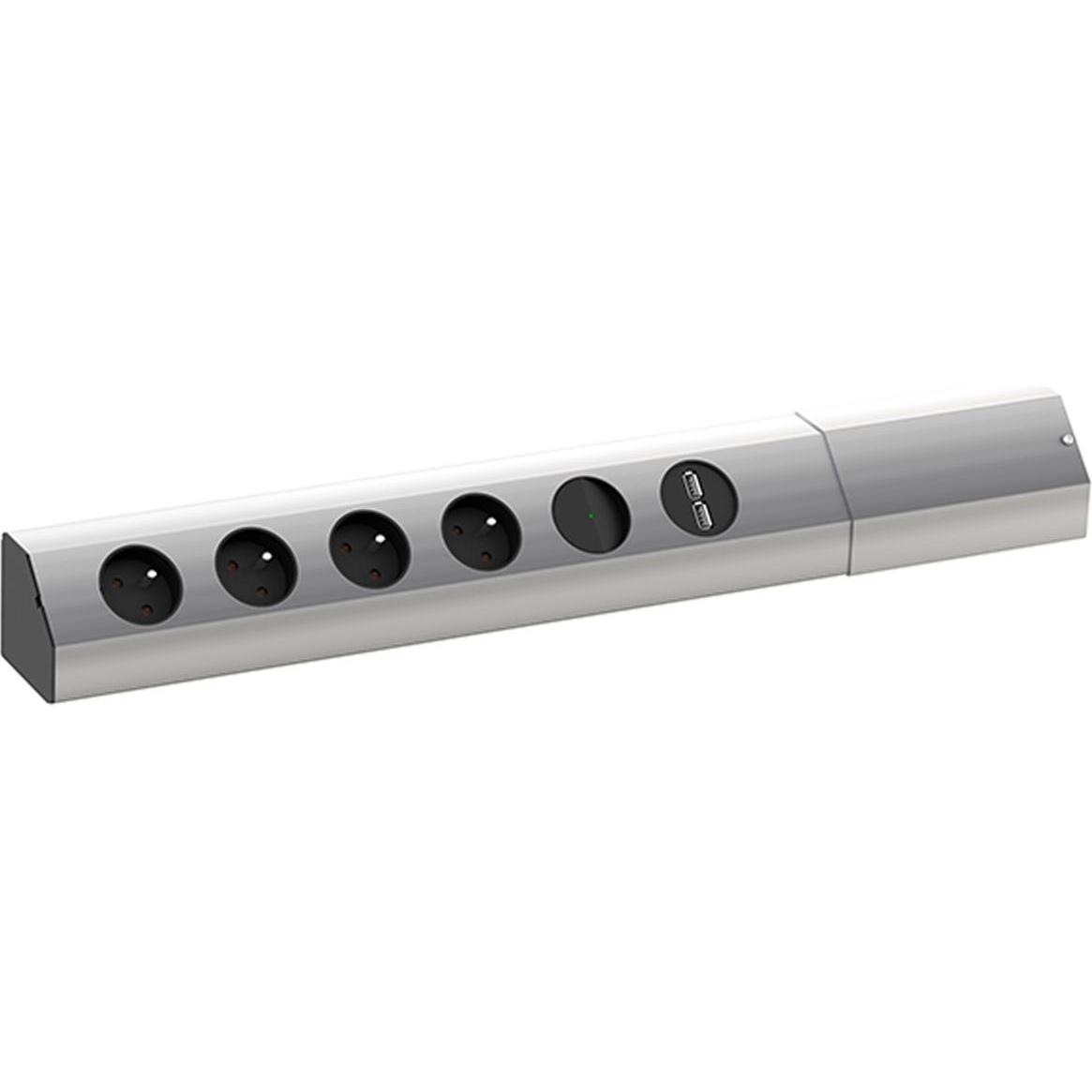 Bachmann, Steckdosenleiste, CASIA 4xUTE 1xswitch 1xUSB (4 x, CEE 7/5, CEE 7/3, 2 m)