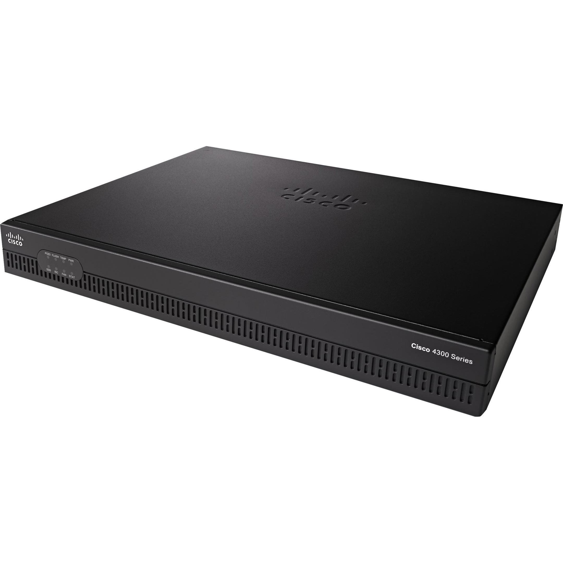Cisco ISR 4321 SEC BUNDLE, Router, Schwarz