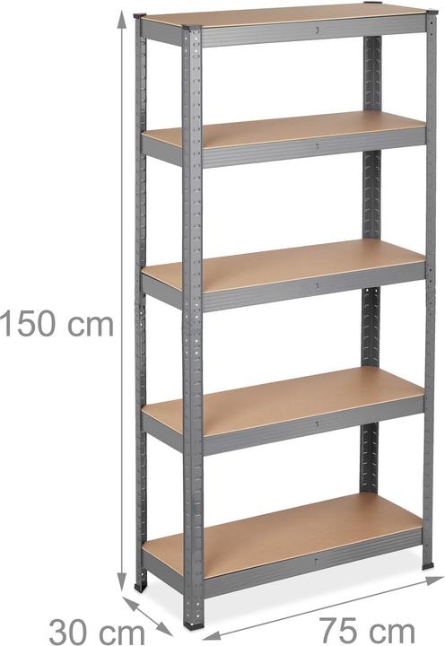 Actual product image Relaxdays Heavy duty shelf