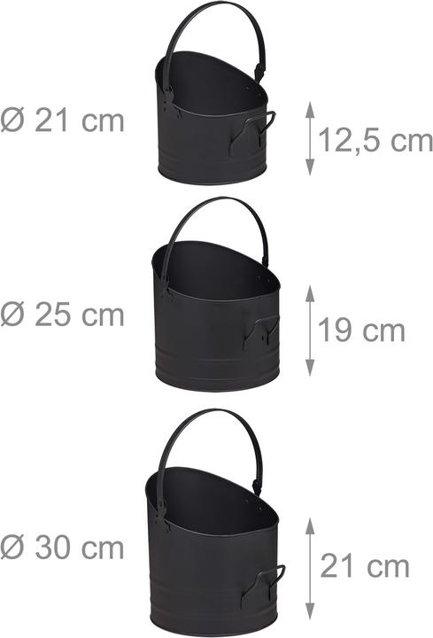 Produktbild Relaxdays Pelleteimer