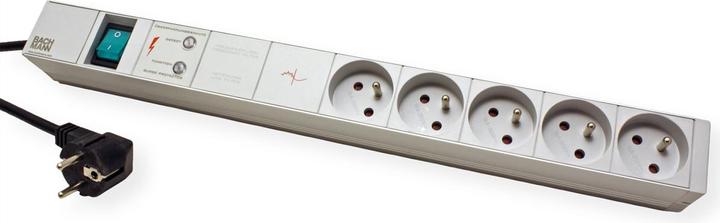 Produktbild Bachmann Stromverteilungseinheit (Rack - einbaufähig) - Wechselstrom 230 V - Ausgangsansc (5 x, CEE 7/5, CEE 7/3, 2 m)