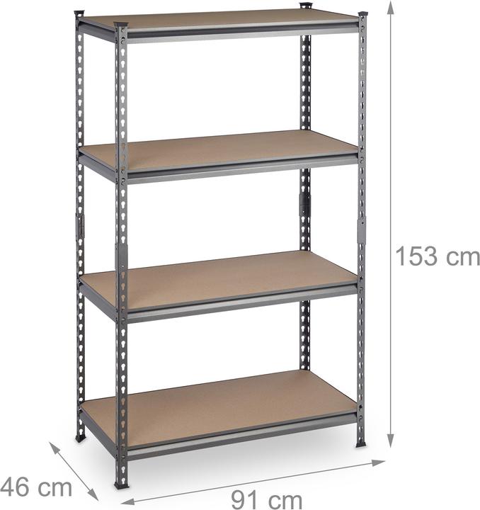 Actual product image Relaxdays Heavy duty shelf