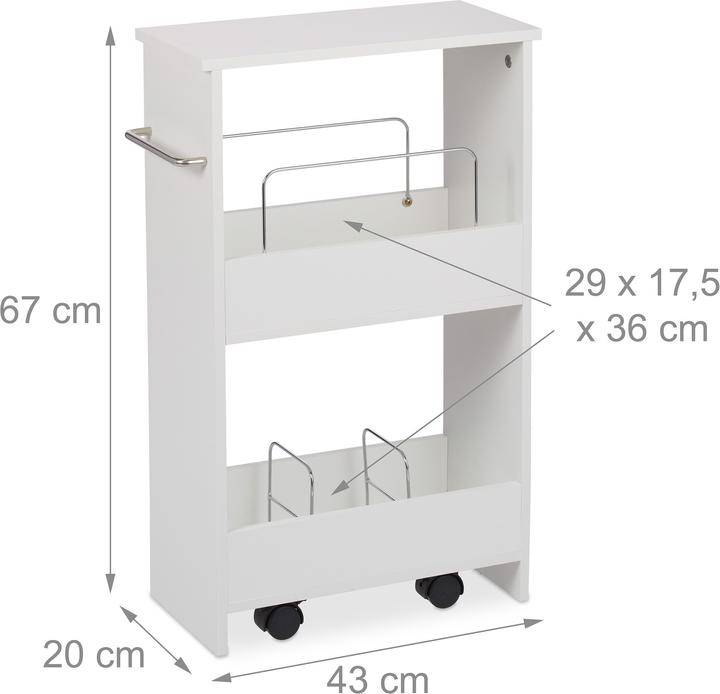 Actual product image Relaxdays Niche trolley