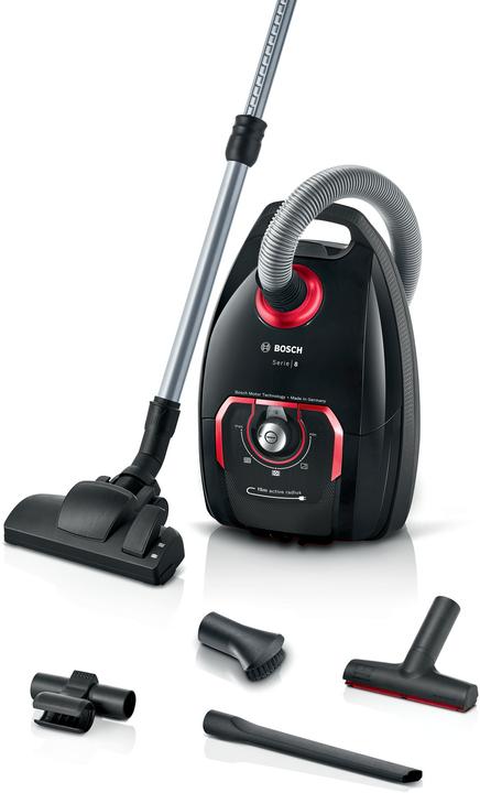 Actual product image Bosch Hausgeräte BGB75X650 Serie 8, Staubsauger mit Beutel, Classic, Schwarz
