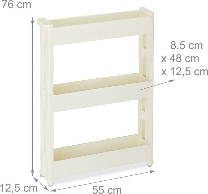 Actual product image Relaxdays Niche trolley