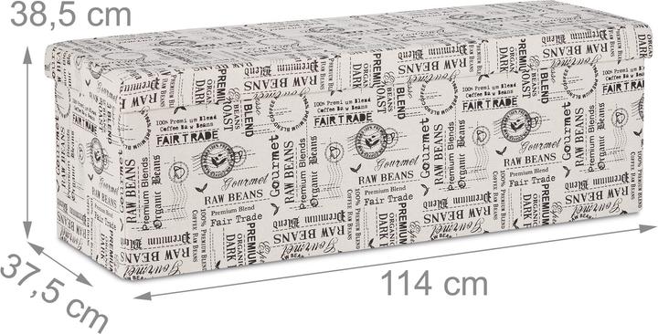 Image du produit Relaxdays Coffre-de-rangement (114 cm)