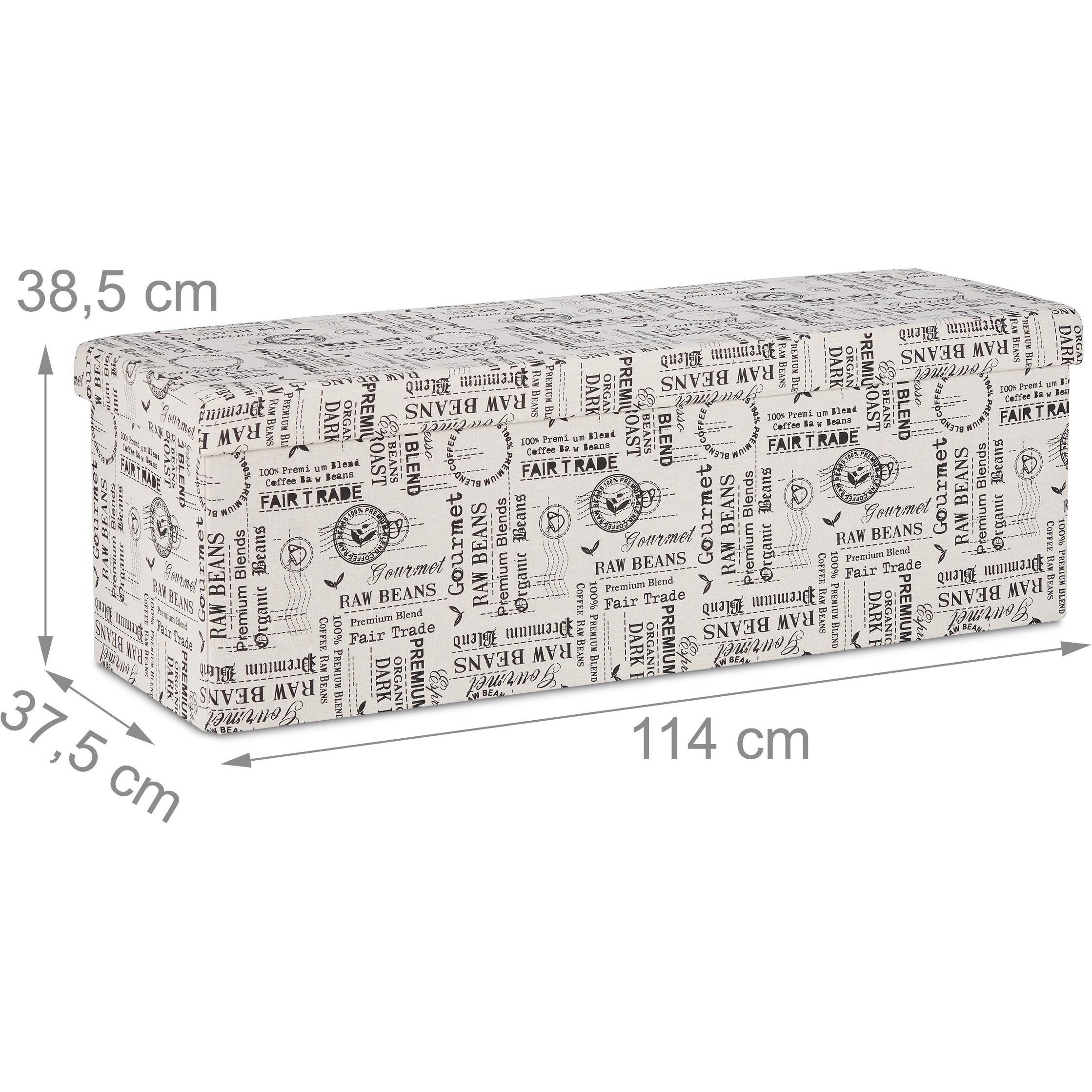 Thumbnail - Relaxdays, Sitzbank, Sitzbank (114 cm)