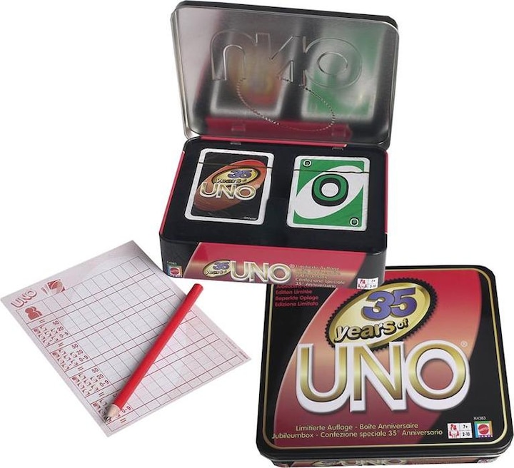 Image du produit Mattel Games Uno Deluxe - Jeu de Cartes Famille - 7 ans et + (Allemand, Français, Italien)