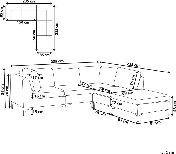 Produktbild Beliani Evja (Modular Sofa)