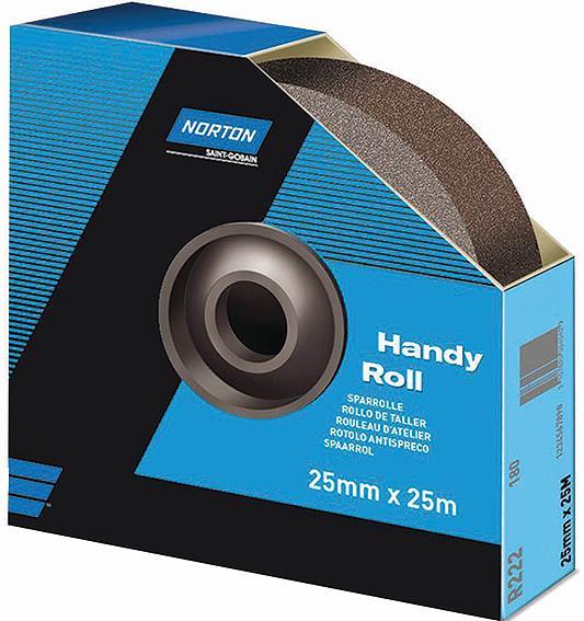 Image du produit Saint-Gobain 38 mm x 25 mtr. R222 K40 - Norton Slibelaerred i rulle (P40)