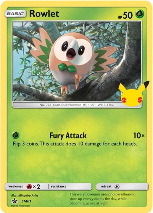 Actual product image Pokémon 25th Anniversary Alola Starters 3 Pack Jumbo Promos (EN) (English, Booster Pack)