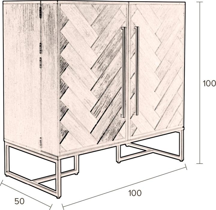 Produktbild Dutchbone Class (100 x 50 x 100 cm)