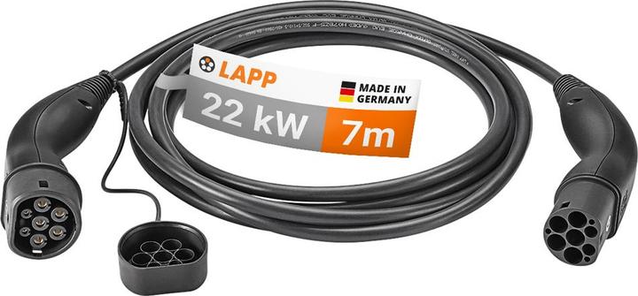 Actual product image Lapp Mobility EV-TYP2 Charging cable (Type 2, 22 kW, 32 A, 7 m)
