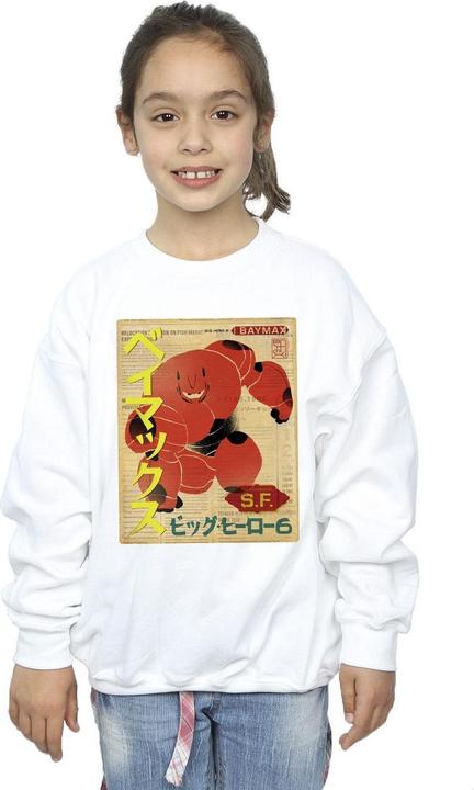 Immagine prodotto Disney Big Hero 6 Baymax Baymax Newspaper Felpa Ragazze (140, 146)
