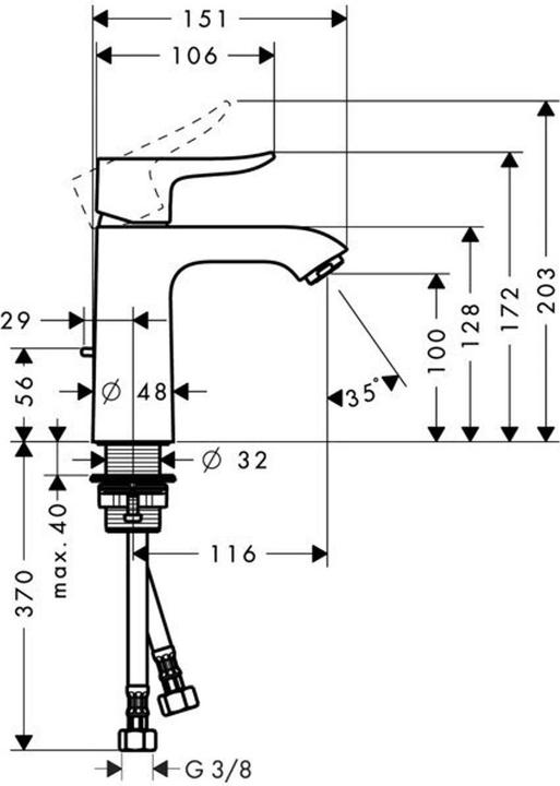 Produktbild hansgrohe Metris Chrom