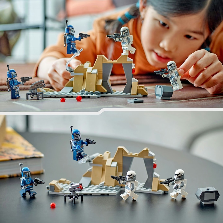 Actual product image LEGO Ambush on Mandalore Battle Pack (75373, LEGO Star Wars)