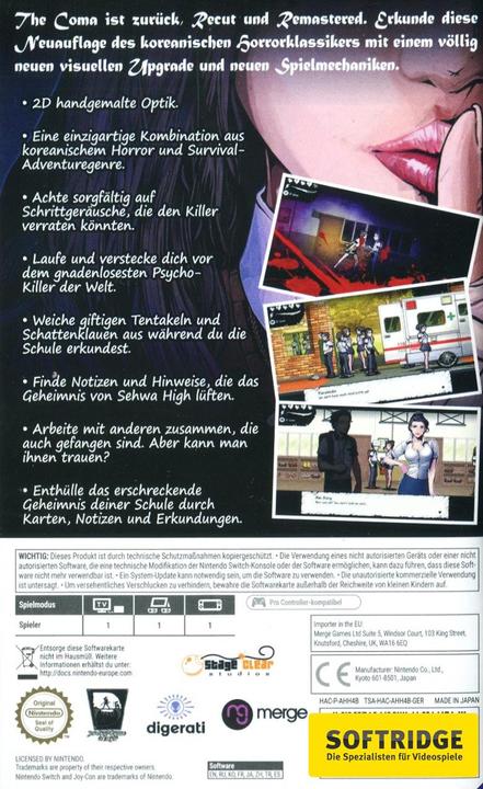 Produktbild Game The Coma: Recut, Switch (Switch)