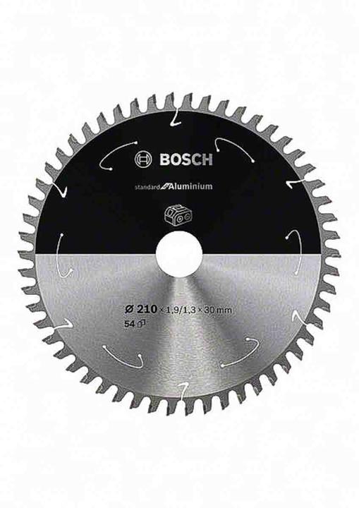 Productafbeelding Bosch Professional Zubehör Cirkelzaagblad Standaard voor Aluminium, 210x1,9/1,3x30, 54 tanden